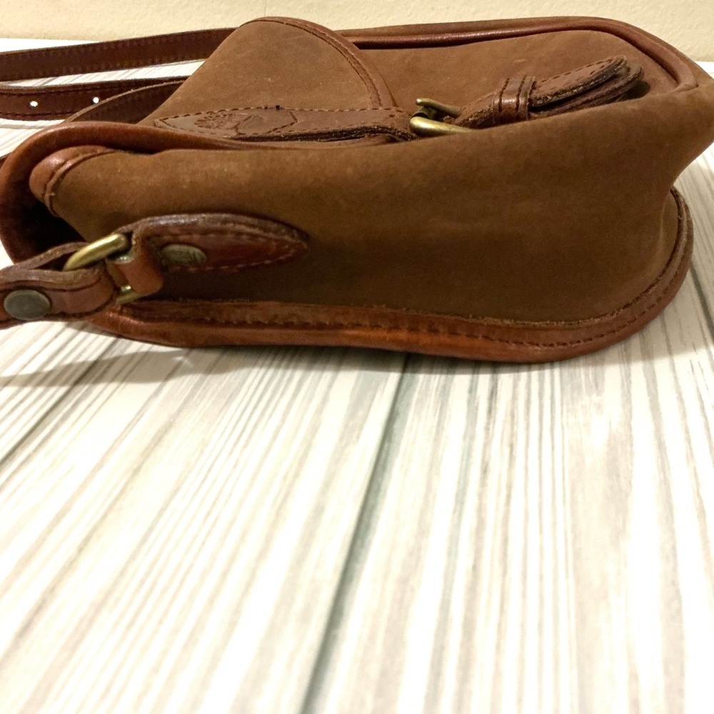 Brown Vintage Boho Style Leather Crossbody Bag - Picture 7 of 16